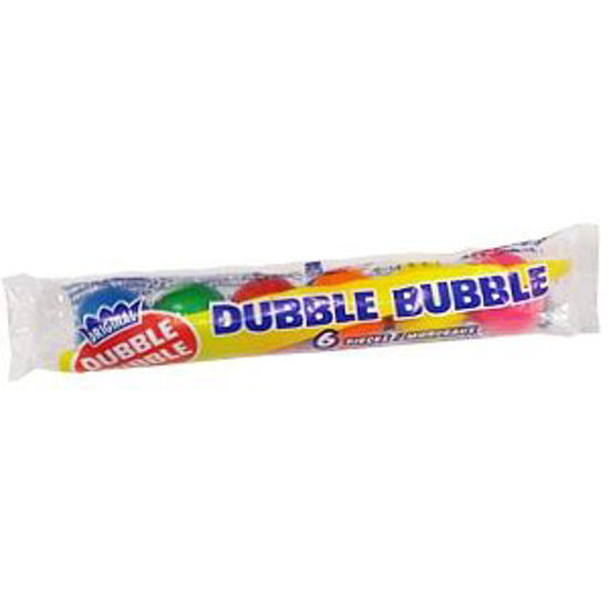 Dubble Bubble Gum Balls Tube Original 6pc 24x66g