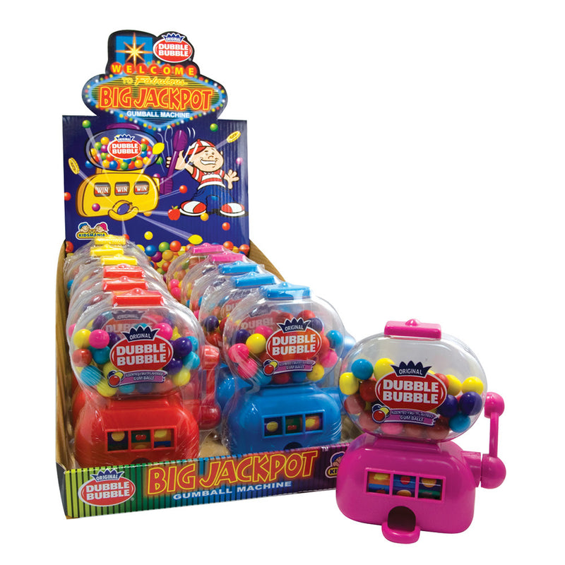 Dubble Bubble Jackpot Gum Ball Machine 12/bx