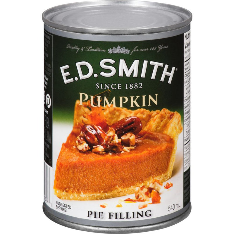 E.D. Smith Pie Fill - Pumpkin 12x540ml