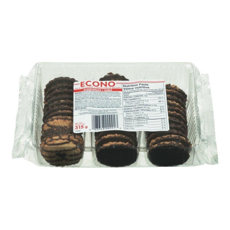 Econo Cookies - Chocolate Shortbread 24x315gr