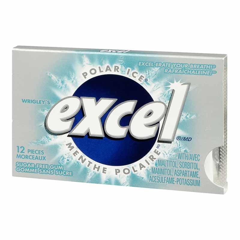 Excel Gum Polar Ice 12pc 12/bx