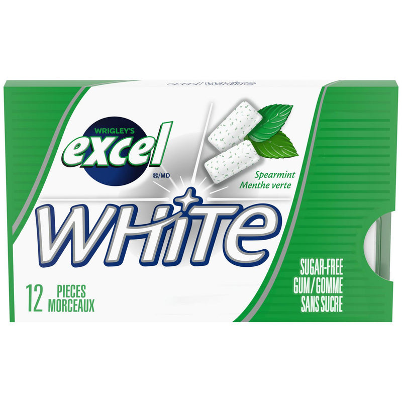 Excel Gum White Spearmint 12pc 12/bx