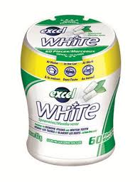 Excel Gum White Spearmint Bottle 60pc 6/bx