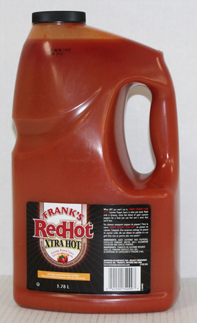 Franks Red Extra Hot Sauce  ea/3.7 lt