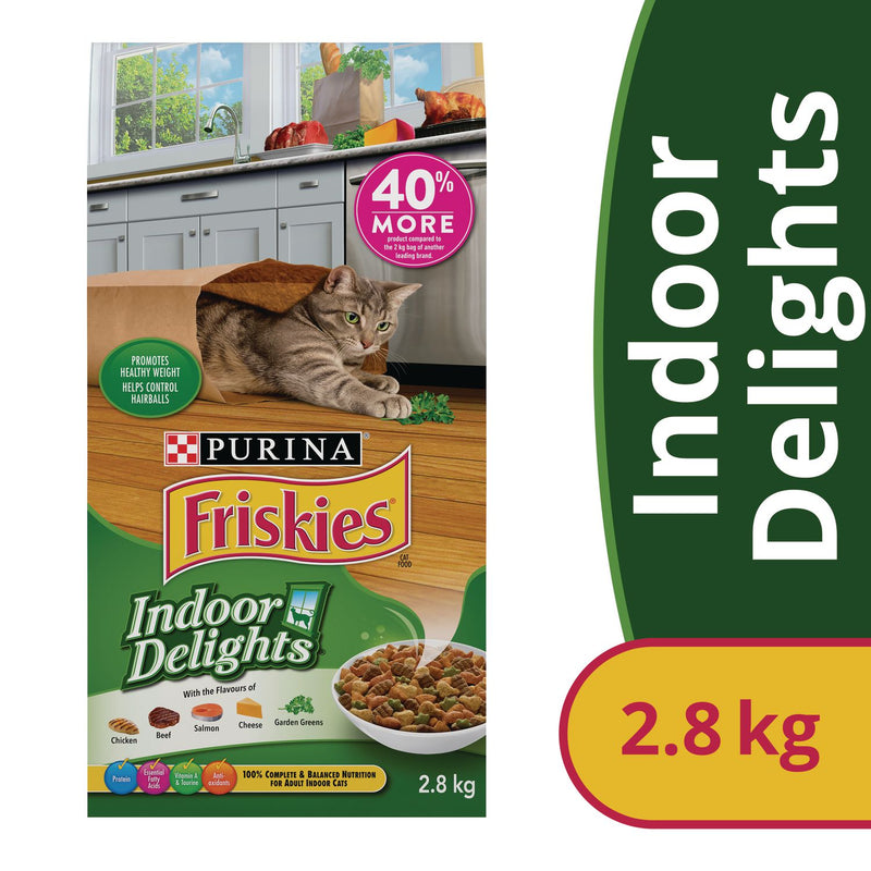 Friskies Cat Food - Indoor Delights Chic/Beef/Salm 5x2.8kg
