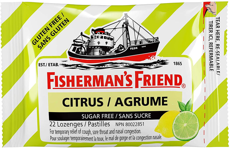Fisherman's Friend Sugar Free Citrus 16x22ct