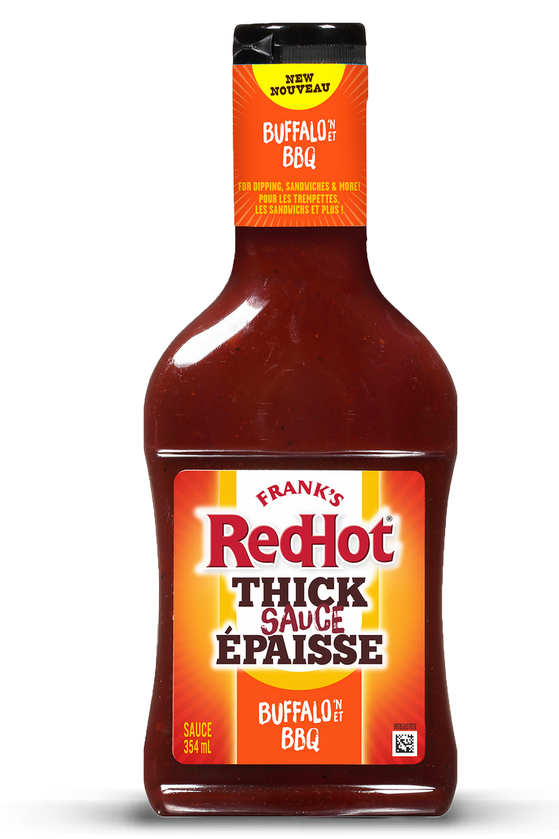 Franks Red Hot Sauce THICK - Buffalo N BBQ ea/354ml