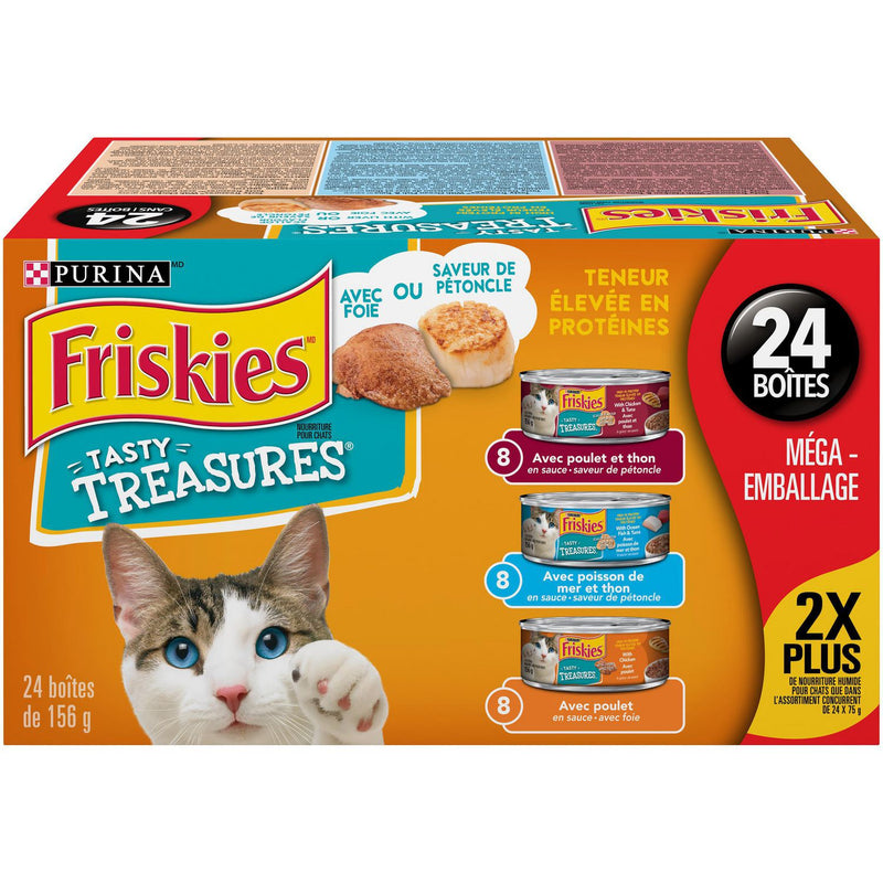 Friskies Cat Food - Asst Flav. 24x156gr