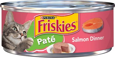 Friskies Cat Food - Pate Salmon Dinner (00690) 24x156gr