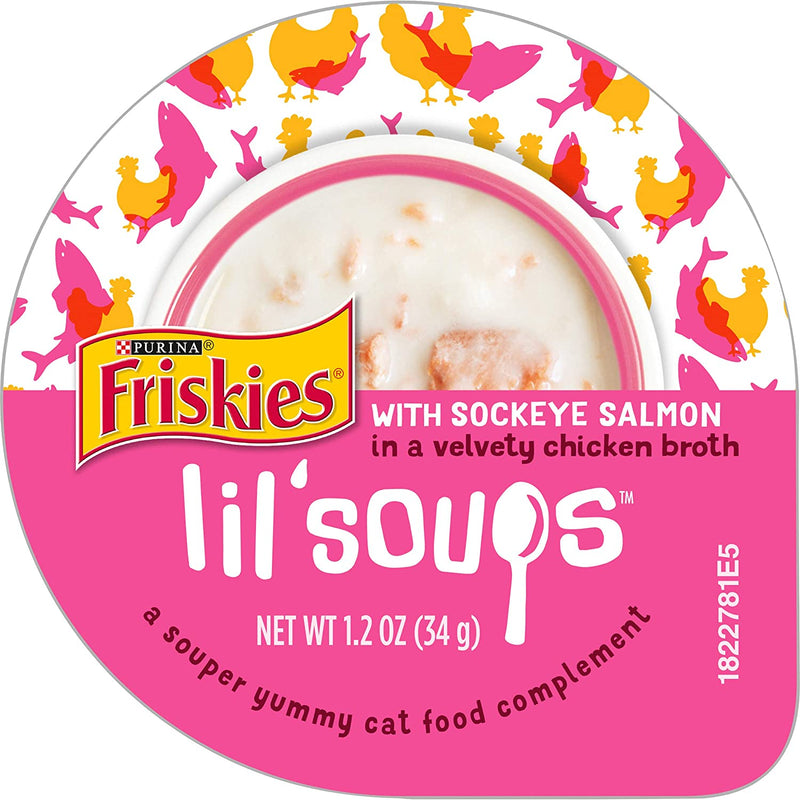 Friskies Lil Soups Salmon 8x34g