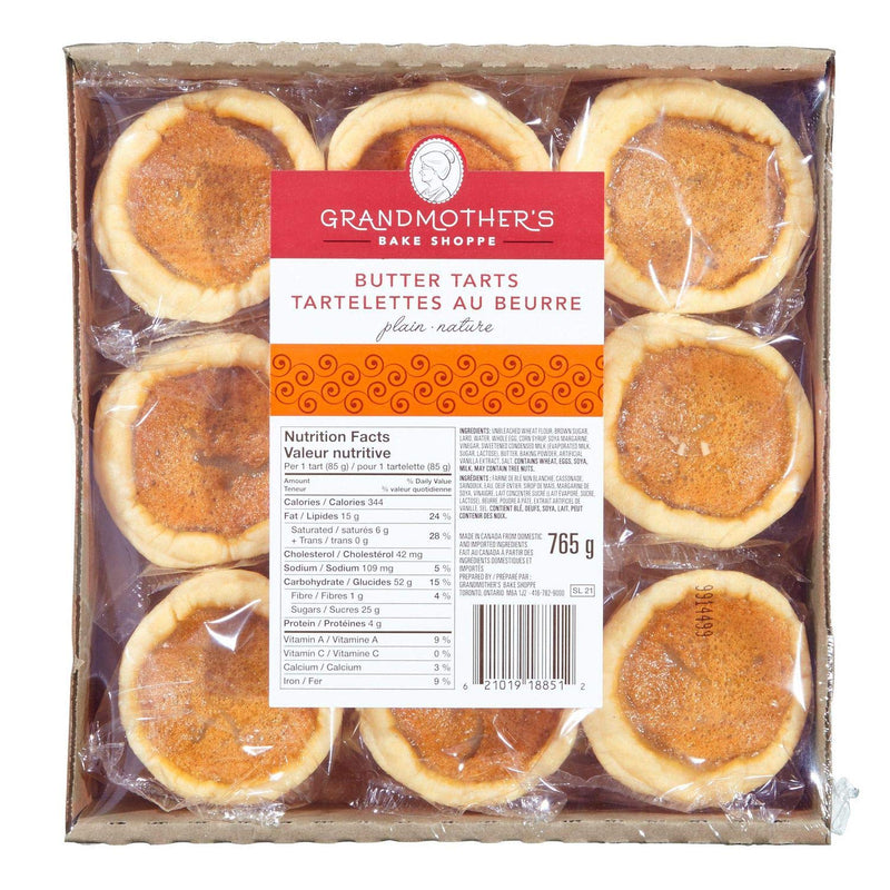 Grandma's Butter Tarts - Plain 6/slve