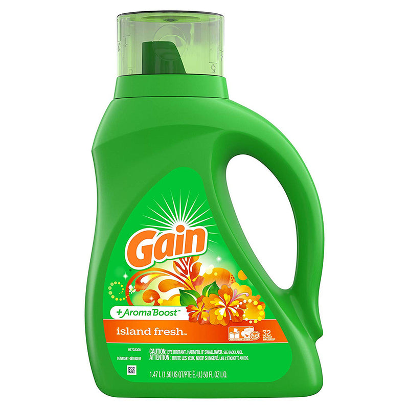 Gain Laundry Detergent Liquid - Aroma Boost (2X) 6x1.36 lt