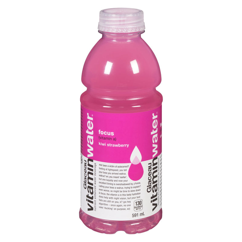 Glaceau Vitamin Water - Focus Straw/Kiwi 12x591ml