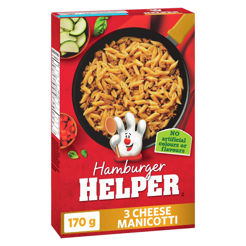 Hamburger Helper - Three Cheese Manicotti 12x166gr