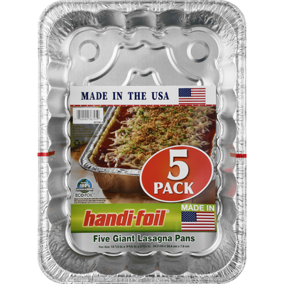 Handi Foil Lasagna Pan Giant 5/pkg