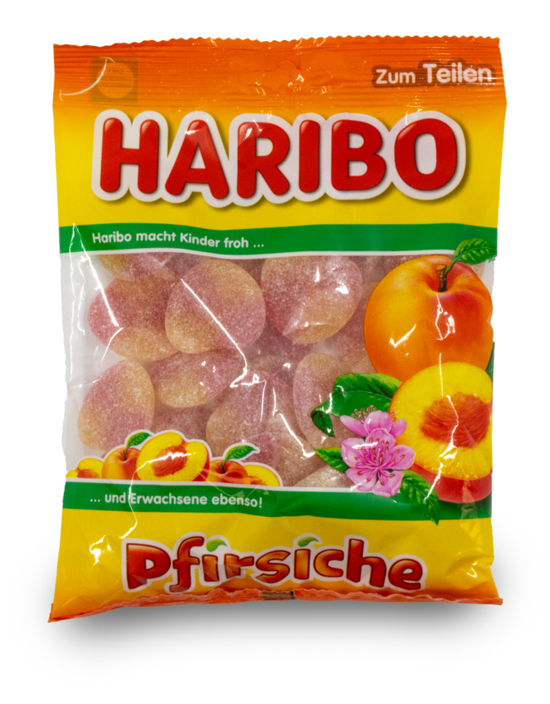 Haribo Gummy Candy Peaches ea/175g