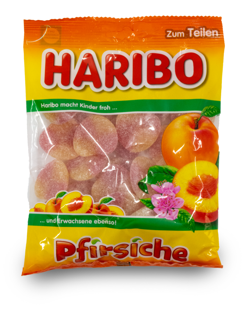 Haribo Gummy Candy Peaches 12x175g