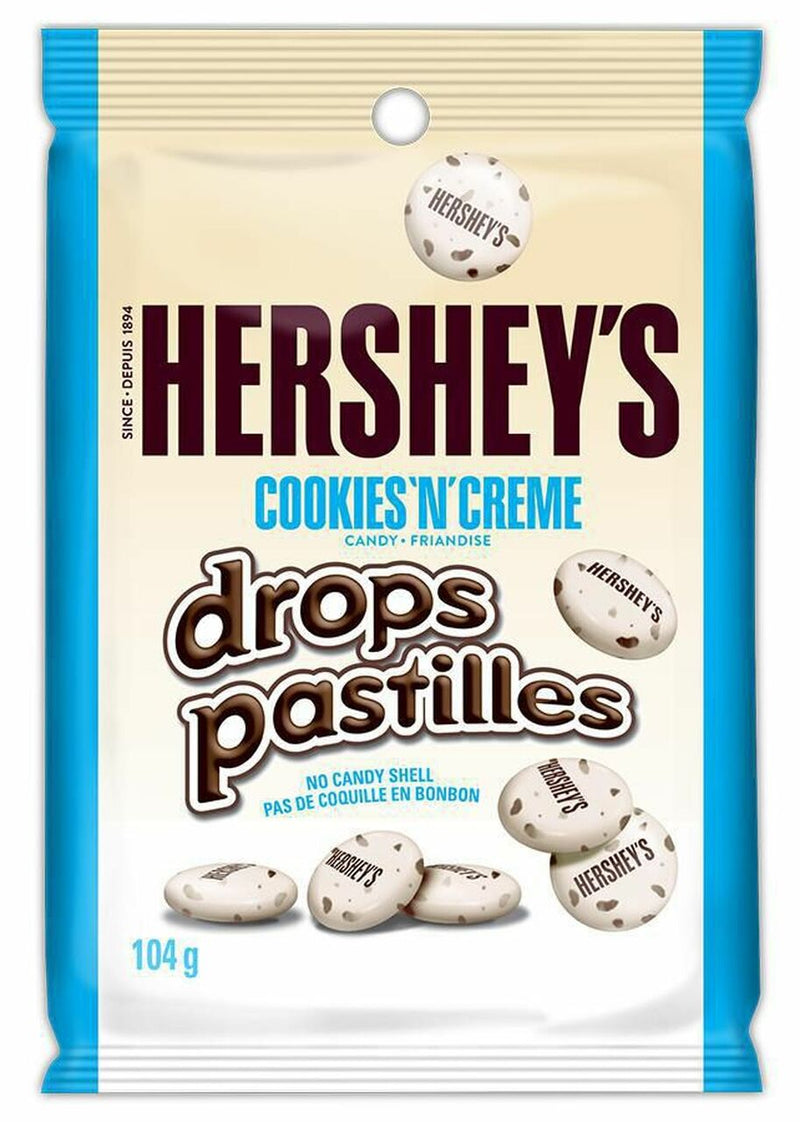 Hershey Peg Cookies & Creme Drops ea/104g