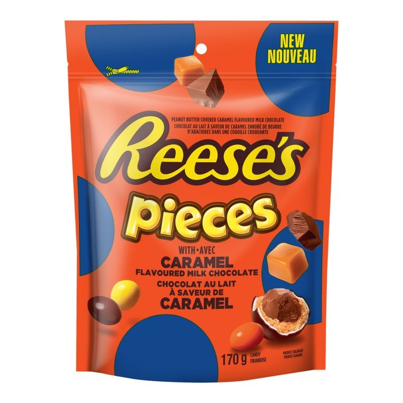 Hershey Pouch Reese Pieces w/Caramel Chocolate 12x170g