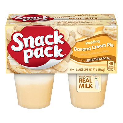 Hunts Pudding Cups - Banana Cream Pie 12x4pk