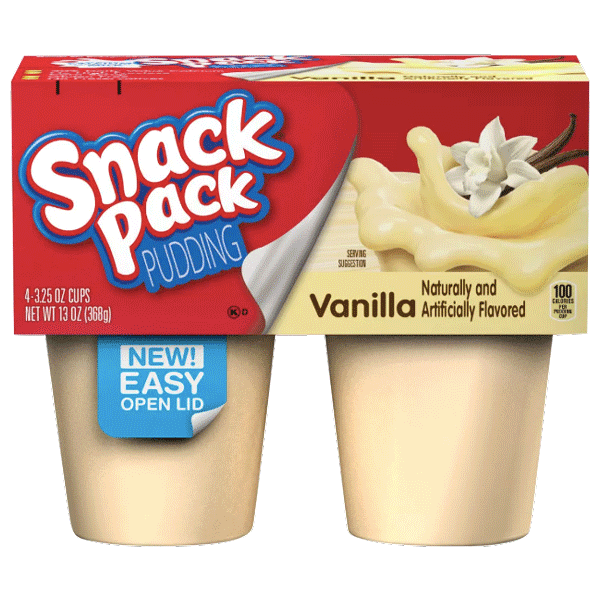 Hunts Pudding Cups - Vanilla ea/4pk