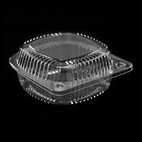 IP Plastic Clam Shell Small 5.9x5.9x3.1 VPP756 125/slve