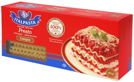 ItalPasta Lasagna Oven Ready 1x10 lb