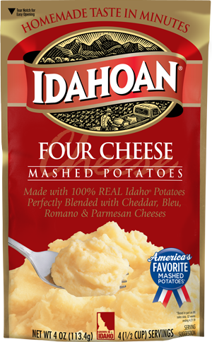 Idahoan Mashed Potatoes Four Cheese 12x113g