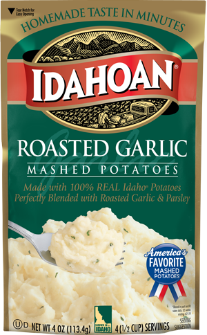 Idahoan Mashed Potatoes Garlic ea/113g