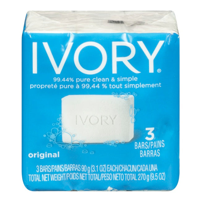 Ivory Bar Soap Original (3's) 24x90gr