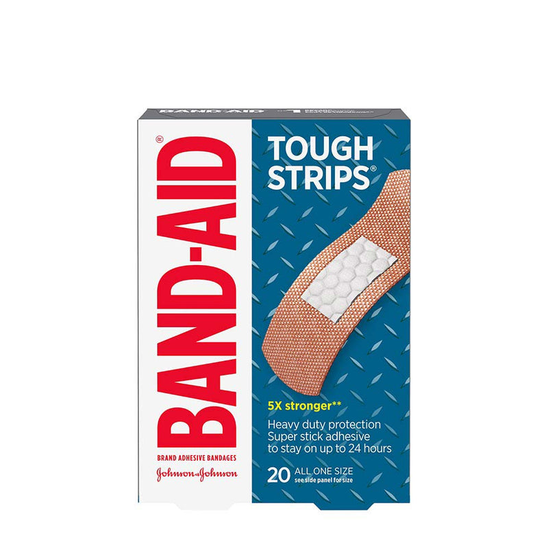 J&J Bandaids Tough Strips Waterproof 6x20