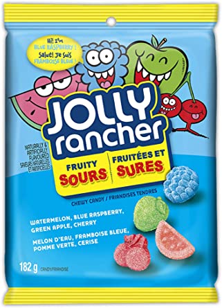 Jolly Rancher Peg Fruity Sours 12x182g