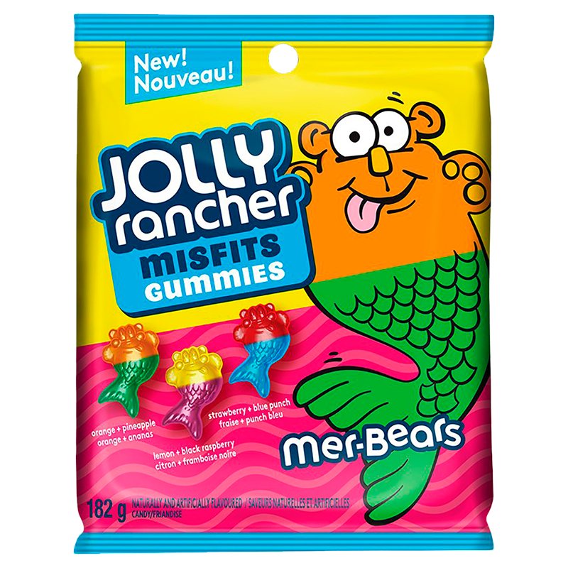 Jolly Rancher Peg Misfits Mer-Bears ea/182g