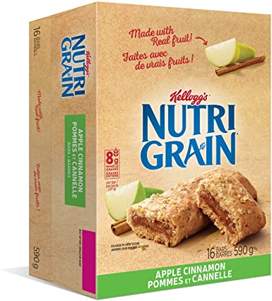 Kelloggs Nutri Grain Apple Cinnamon  16x79