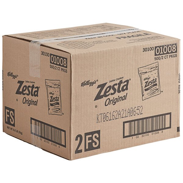 Kellogg Zesta Crackers Salted (2pk) 500/cs