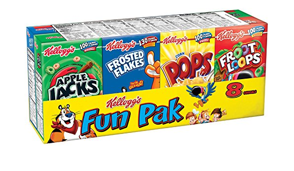 Kelloggs Cereal - Fun Pack (8's) 15x210gr