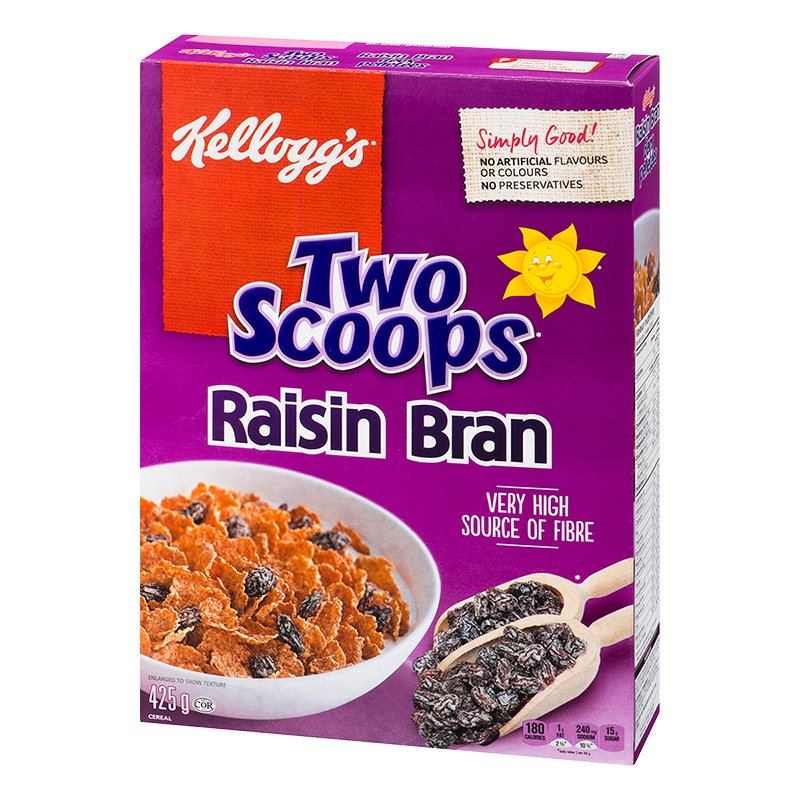 Kelloggs Cereal - Raisin Bran 12x425gr