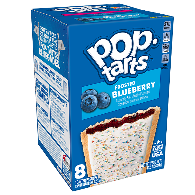 Kelloggs Poptart - Blueberry Frstd ea/384gr