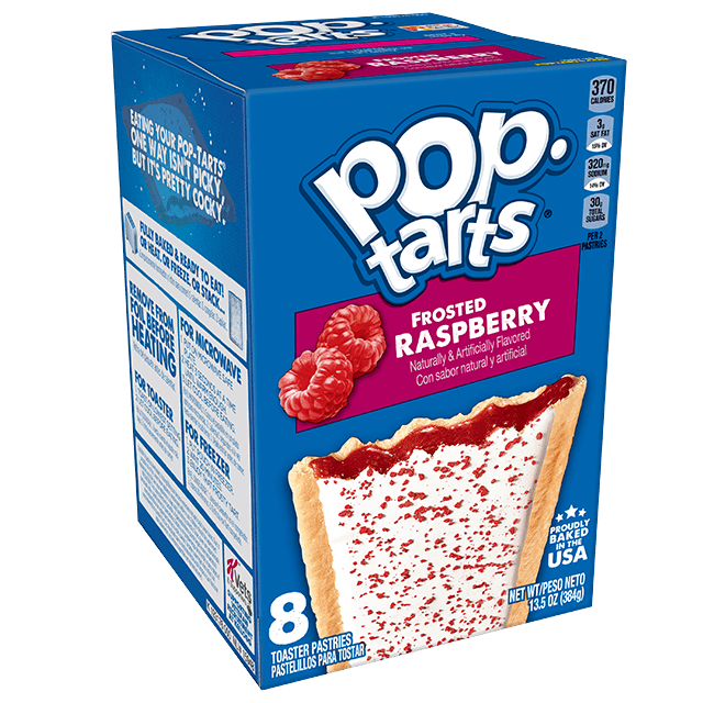 Kelloggs Poptart - Raspberry Frstd ea/384gr