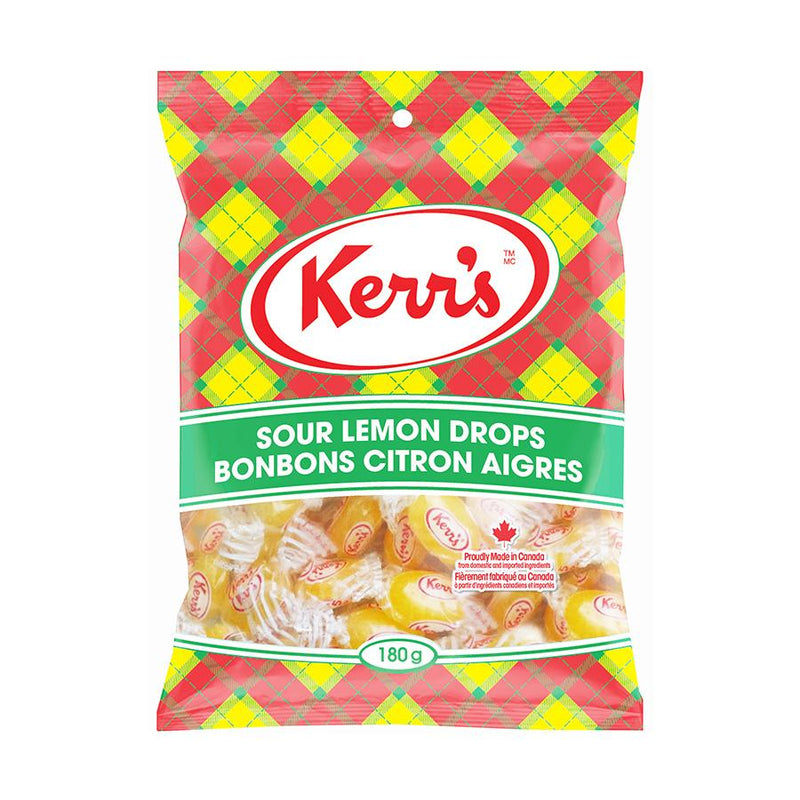 Kerr's Classic Peg Sour Lemon Drops 14x180g