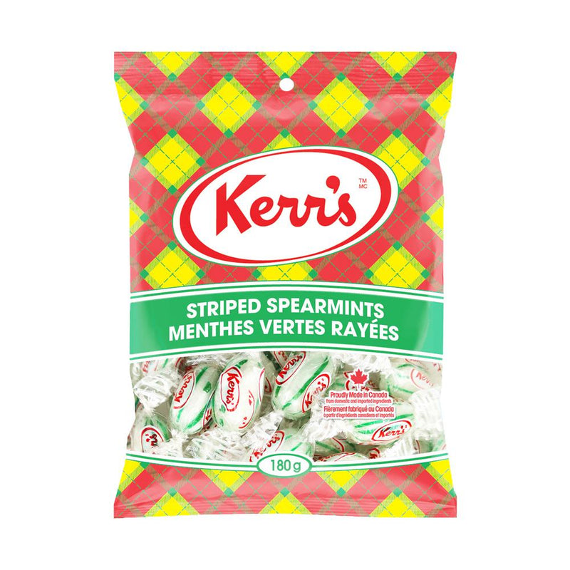 Kerr's Classic Peg Striped Spearmints 14x180g