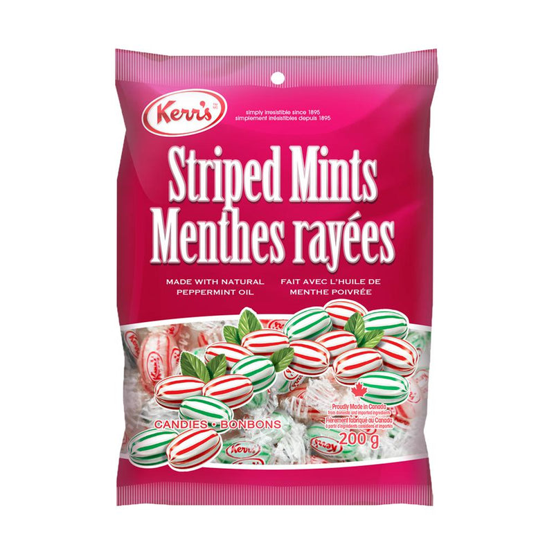 Kerr's Premium Peg Striped Mints ea/200g