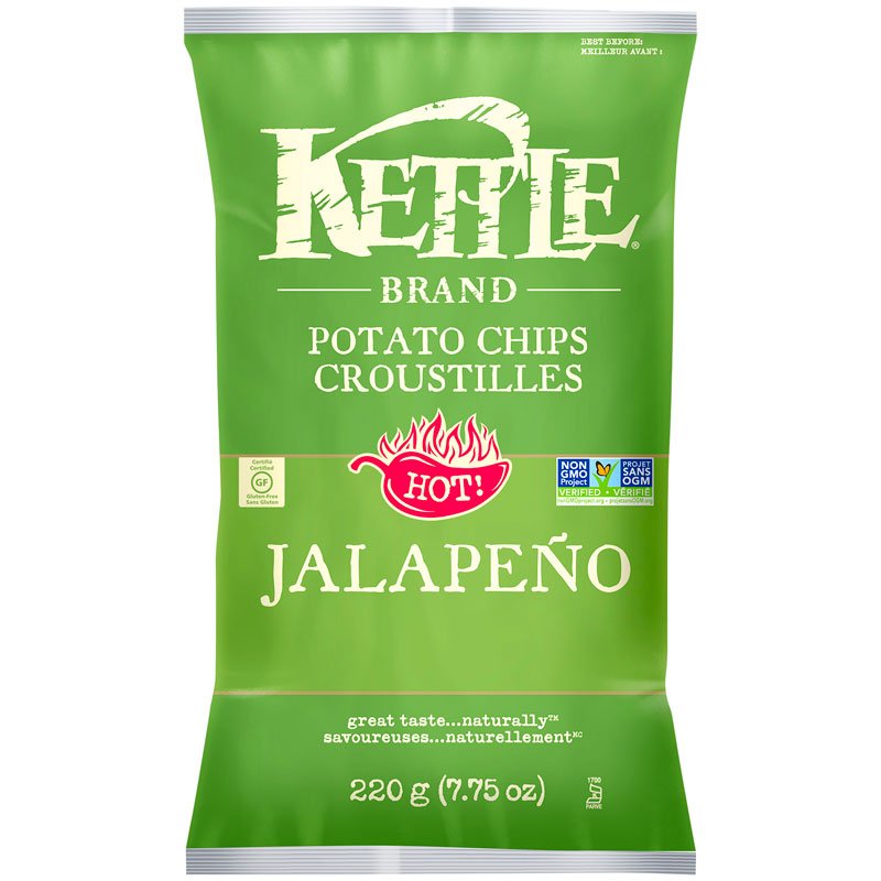 Kettle Brand Chips - Jalapeno 12x198gr