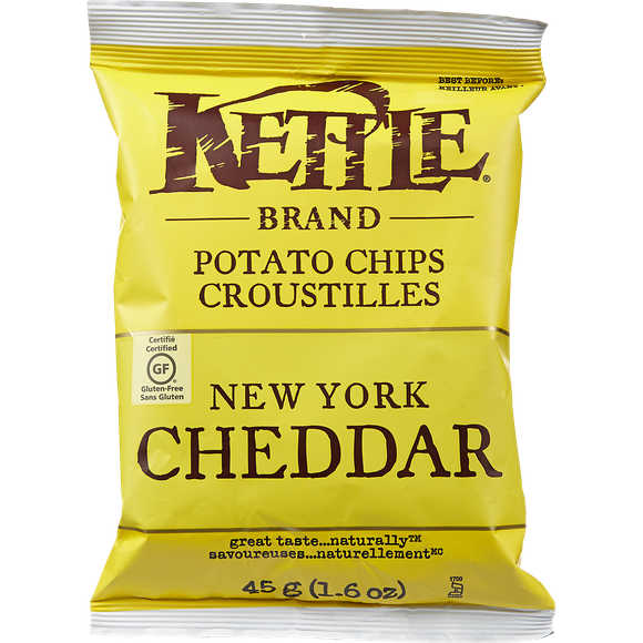 Kettle Brand Chips - New York Cheddar ea/45gr