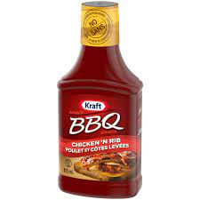 Kraft BBQ Sauce - Chicken & Rib 10x455ml
