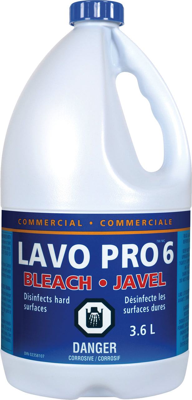 Lavo 6% Hypochlorite Bleach 6x3.6 l