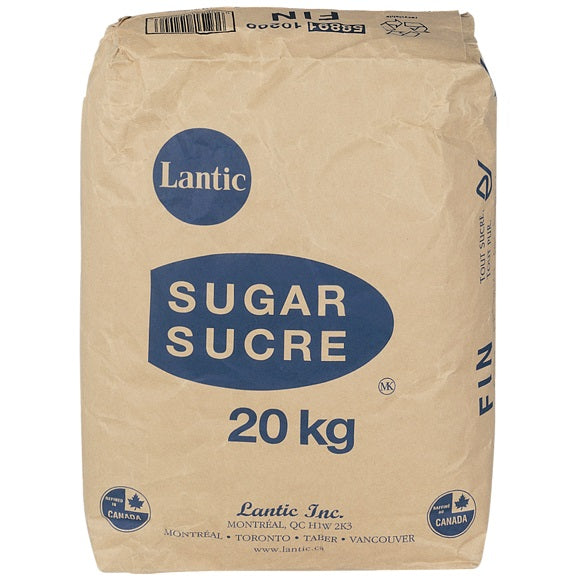 Lantic Sugar Fine Granulated White  20kg/bag