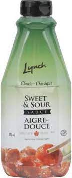 Lynch Sauce - Sweet & Sour (Sqz.) 12x375ml