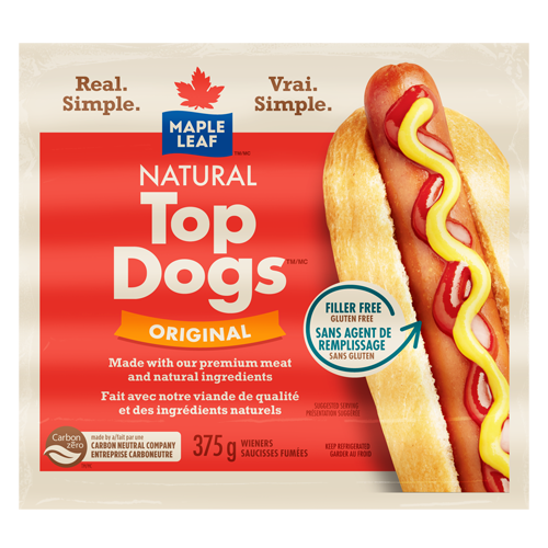 Maple Leaf Wieners - "Top Dog" ea/375g