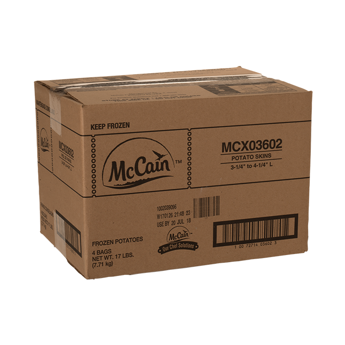 McCain Potato Skins (Shells) (200/cs) 15 lbs/cs